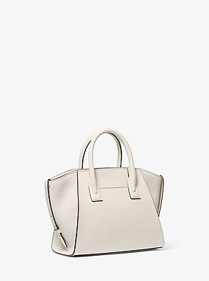 Avril Small Pebbled Leather Satchel