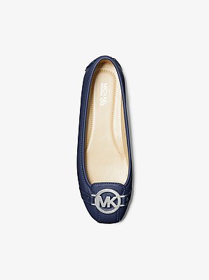 Fulton Faux Saffiano Leather Moccasin