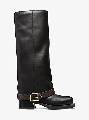Colby Leather and Signature Logo Boot