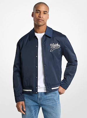KORS Matte Satin Varsity Jacket