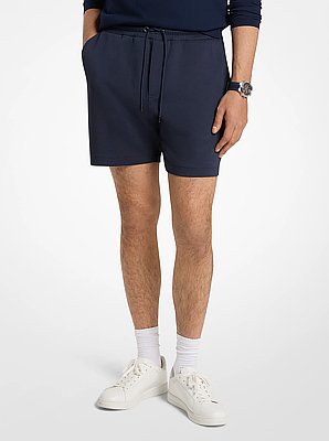 Logo Pocket Cotton Blend Shorts
