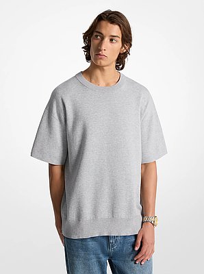 Pullover a maniche corte in cotone