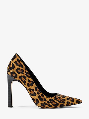 Amara Leopard Print Calf Hair Pump
