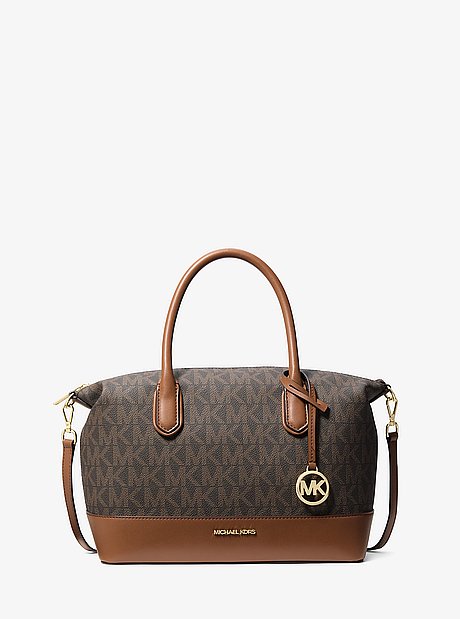 Hyde Medium Signature Logo Satchel