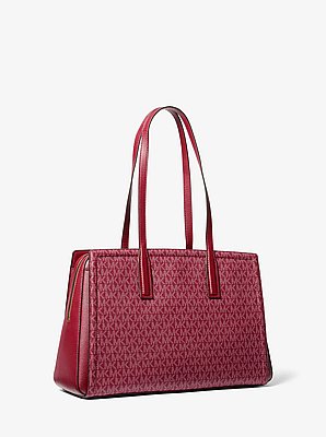 Laila Medium Signature Logo Tote Bag