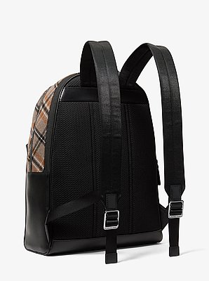Pacey Plaid Print Wool Blend Backpack 