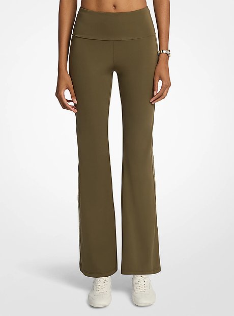 Stretch Knit Logo Tape Leggings