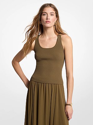 Camisole c&ocirc;tel&eacute;e &agrave; encolure d&eacute;gag&eacute;e