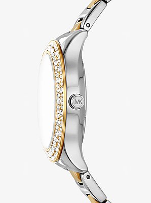 Liliane Pav&eacute; Two-Tone Watch