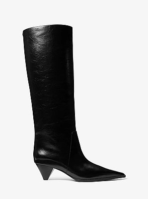 Jayla Crinkled Leather Boot