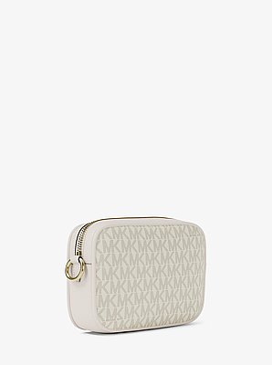 Jet Set Small Signature Logo Camera Crossbody Bag