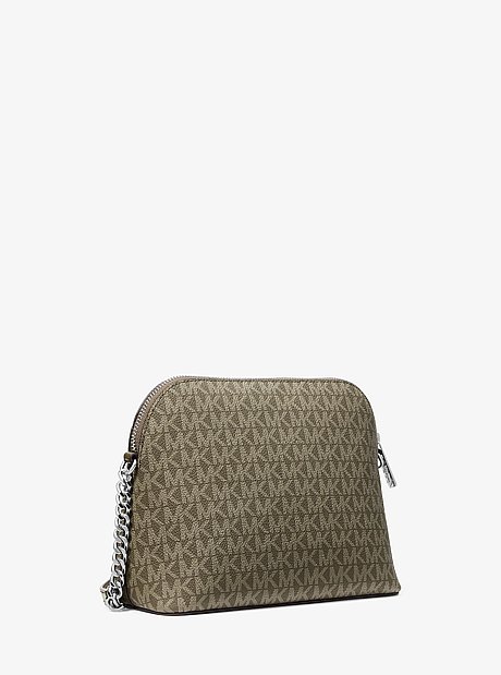 Jet Set Travel Color-Block Signature Logo Crossbody Bag
