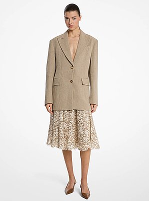 Blazer tallado en lino