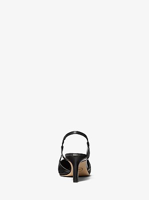 D&eacute;collet&eacute; Alora slingback in pelle scamosciata
