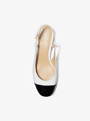 Perla Leather Slingback Flat