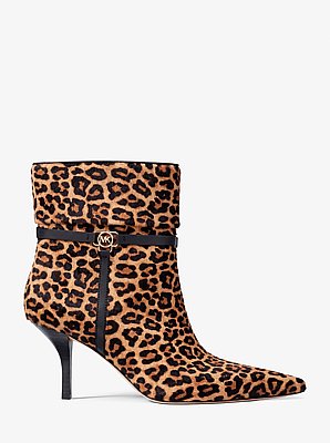 Nalia Leopard Print Calf Hair Boot
