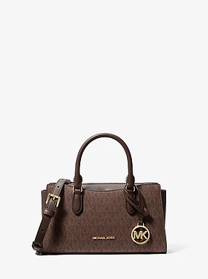 Arden Small Signature Logo Messenger Bag