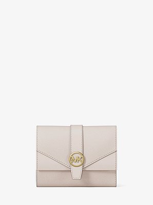 Greenwich Medium Saffiano Leather Trifold Wallet