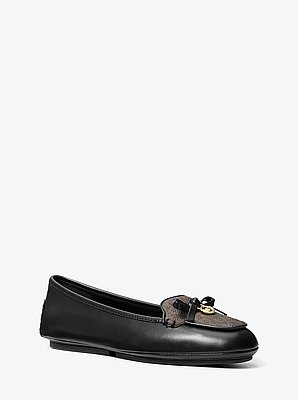 Wendy Leather and Signature Logo Moccasin