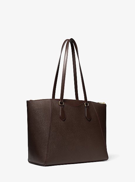 Lorita Large Saffiano Leather Tote Bag