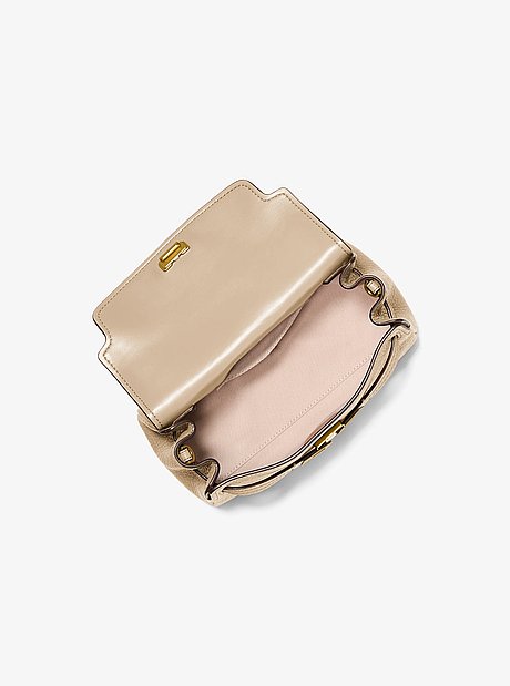 Hamilton Moderne Extra-Small Textured Leather Slouchy Crossbody Bag