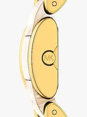 Petite Darrington Gold-Tone and Tortoiseshell Acetate Watch