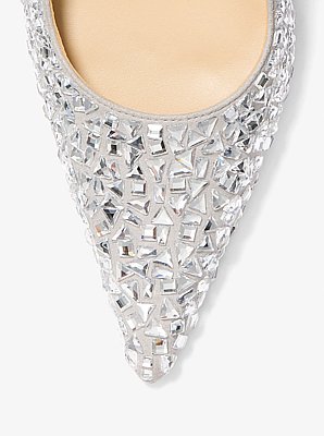 Elyse Embellished Metallic Pump