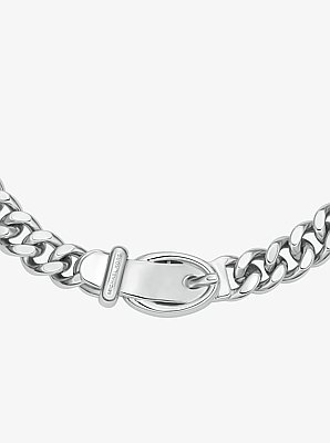 Collar de eslabones de cadena con dise&ntilde;o de hebilla