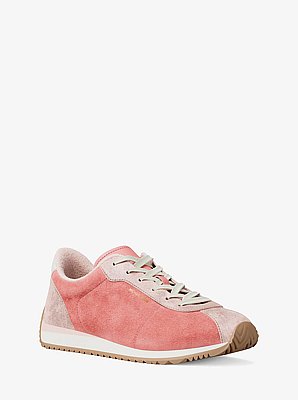 Rhodes Color-Block Suede Trainer