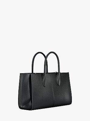 Mirella Medium Pebbled Leather Satchel