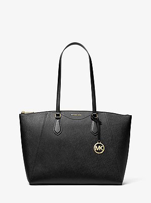 Lorita Large Saffiano Leather Tote Bag