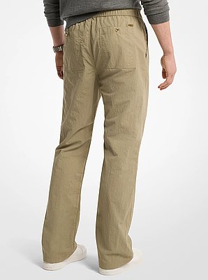 Crinkled Nylon Pants