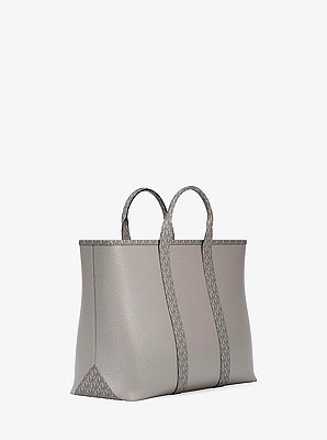 Sac fourre-tout Cooper de taille moyenne en cuir grain&eacute; &agrave; logo Signature