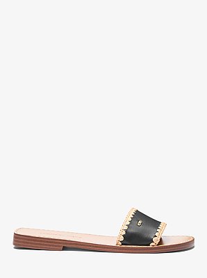 Drea Leather Slide Sandal