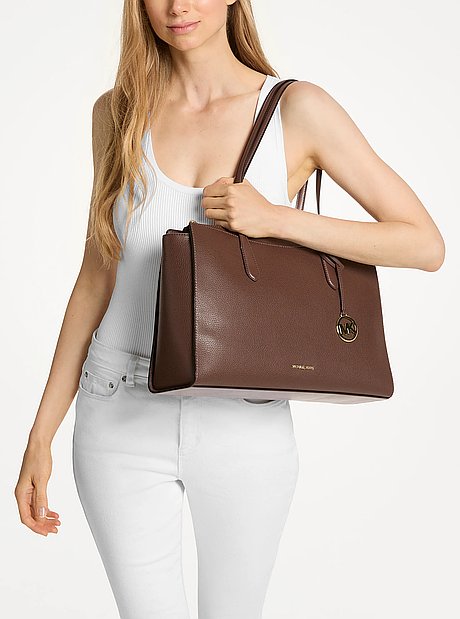 Arden Medium Pebbled Leather Tote Bag