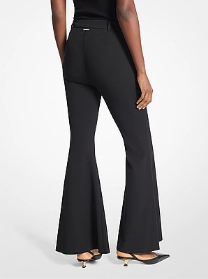 Stretch Crepe Flared Pant