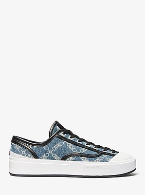 Espadrille Jude en denim jacquard &agrave; motif de losanges Empire