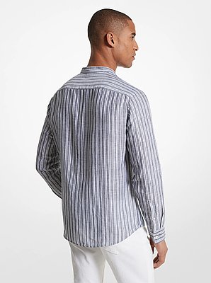 Striped Linen Blend Shirt