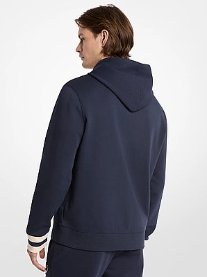 KORS Varsity Knit Cotton Blend Hoodie