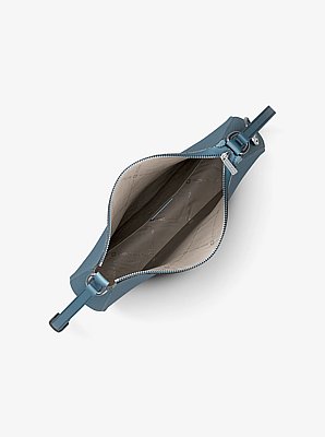 Nayla Medium Pebbled Leather Messenger Bag