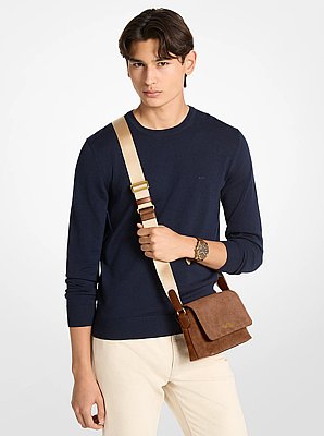 Hudson Mini Suede Messenger Bag