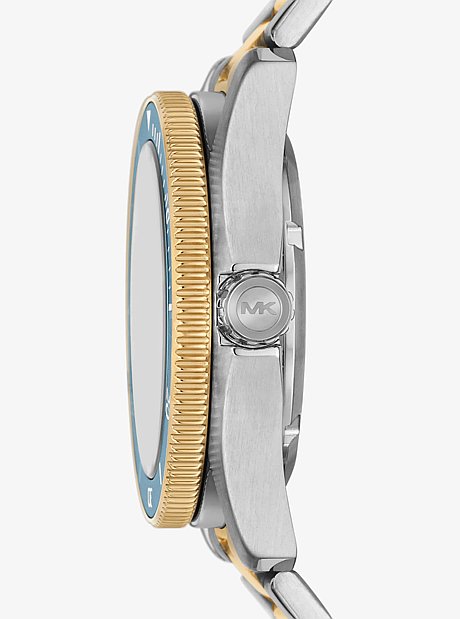 Montre Maritime bicolore surdimensionn&eacute;e