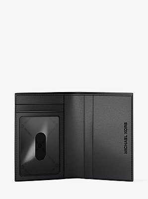 Hudson Pebbled Leather Folio Card Case image number 1