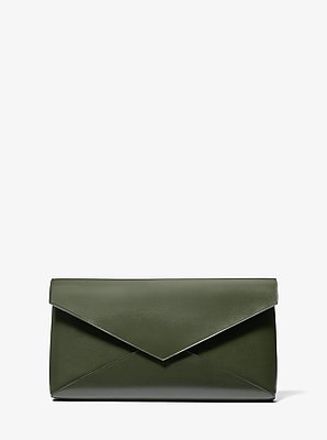 Jeanne Medium  Leather Envelope Clutch
