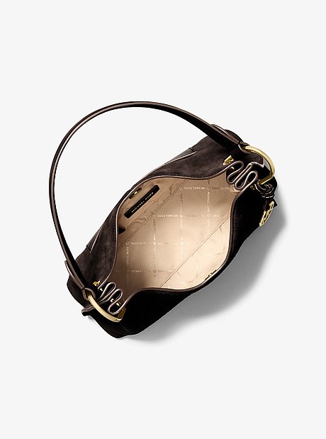Joan Medium Suede Shoulder Bag