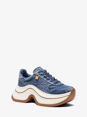 Sneaker aus Denim mit Arla-Waschung