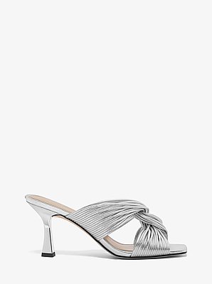 Alessia Metallic Mule Sandal