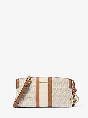 Becca Small Signature Logo Stripe Crossbody Bag