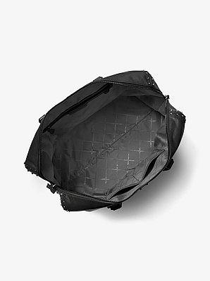 Bolso de viaje Astor extragrande de piel con tachuelas