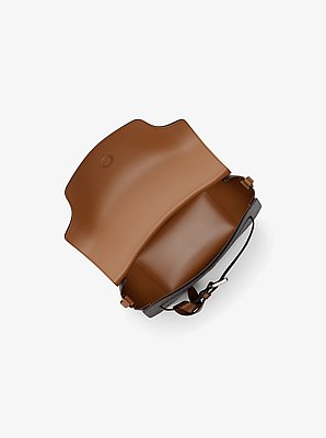 Saddle bag a tracolla Emilia piccola con logo